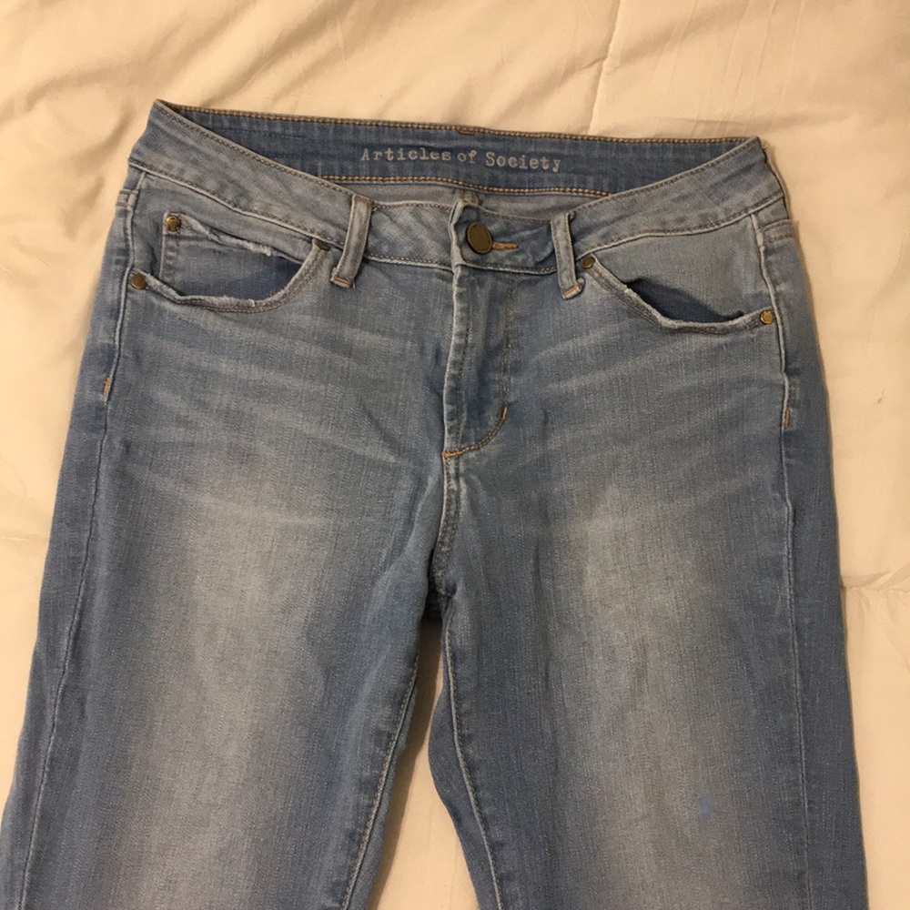 light blue jeans